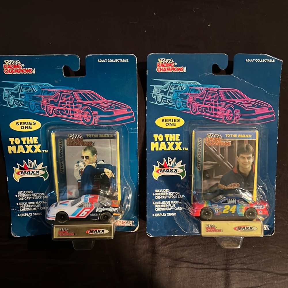 Jeff Gordon & Mark Martin Die-cast stock cars